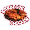 Signmission Barbeque Chicken Decal Concession Stand Food Truck Sticker, 8" x 4.5", D-DC-8 Barbeque Chicken19 D-DC-8 Barbeque Chicken19